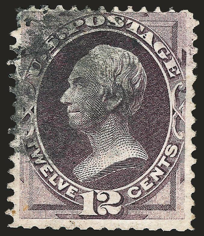12c Dull Violet, Grill (140).> H. Grill, clearly noticeable grill points, cork cancel, tiny corner crease, reperfed (not noted on accompanying certificate), Fine appearance, with 1985 P.F. certificate