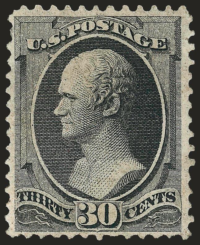 30c Black, Grill (143).> H. Grill, cancel removed, reperfed and small faults, Fine appearance
