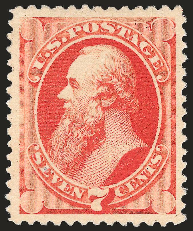 7c Scarlet Vermilion, Special Printing (196).> Without gum as issued, radiant color as fresh as the day it was printed, unusually choice centering with wide and balanced margins, tiny natural inclusion at
bottom left not mentioned on accompanying cer