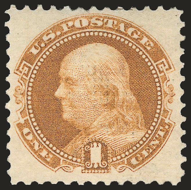 1c Buff (112).> Slightly disturbed original gum described as original gum on accompanying certificate, bright color, Very Fine, with 1981 P.F. certificate