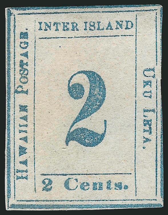 1859, 2c Light Blue, Bluish White (13).> Plate 3-B, Type VIII (Westerberg Position 8), unused (no gum), clear margins to just in<><>^FINE. A SCARCE SOUND UNUSED EXAMPLE OF THE 2-CENT LIGHT BLUE ON BLUISH
NUMERAL.^<><>With 2006 P.F. certificate